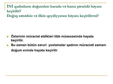 PPT İNİ qadınlar üçün nəzərdə tutulmuş xüsusi zərərin azaldılması