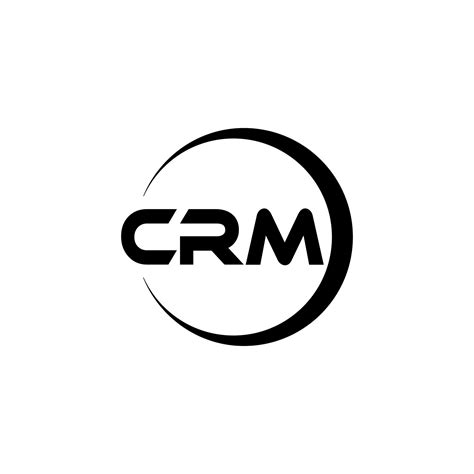 CRM letter logo design in illustration. Vector logo, calligraphy