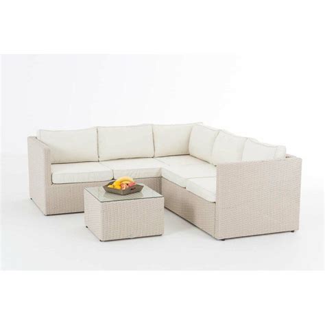 Garten Living Sitzer Lounge Set Ingerson Aus Polyrattan Mit Polster