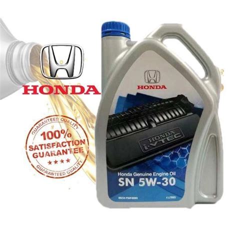 08234 P99 F4NM9 Honda SN 5W30 Semi Synthetic Engine Oil 4 Liter For