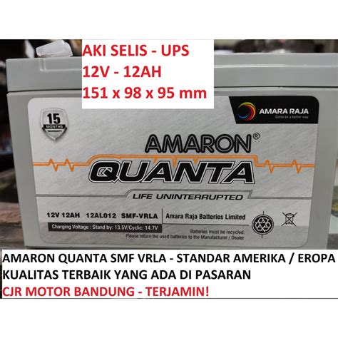 Jual Aki Baterai Selis V Ah Sepeda Listrik Ups Amaron Quanta Mf