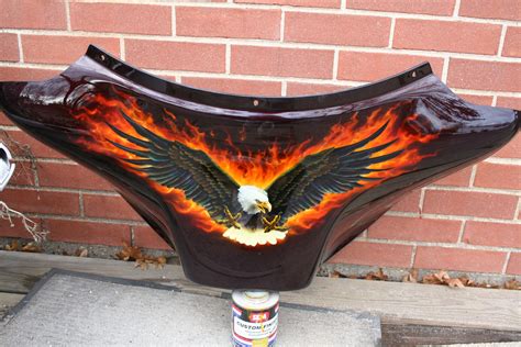 Airbrush Eagle Design For Motorcycle