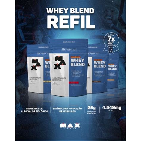 Whey Blend Refil Max Titanium Shopee Brasil