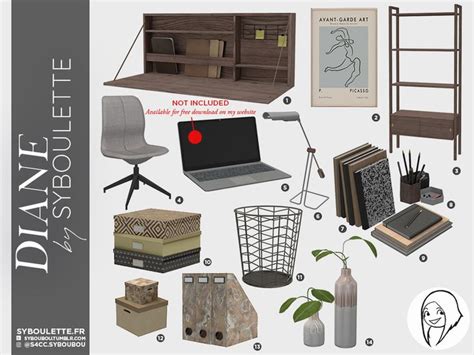 Syboubou S Patreon Early Release Diane Set Part 1 Furnitures In