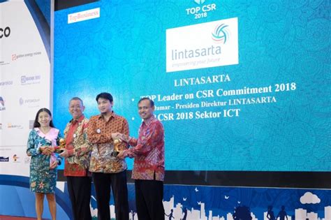 Lintasarta Receives Two Awards in Top CSR Event 2018 - Lintasarta