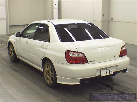 2002 Subaru Impreza Wrxstic Gdb 71066 Uss Sapporo 615850