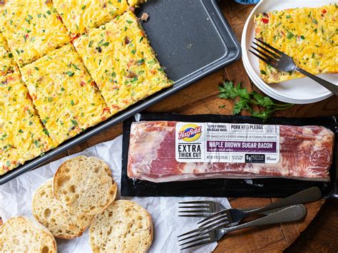 Make Mornings Easy With A Delicious Bacon Cheese Sheet Pan Omelet