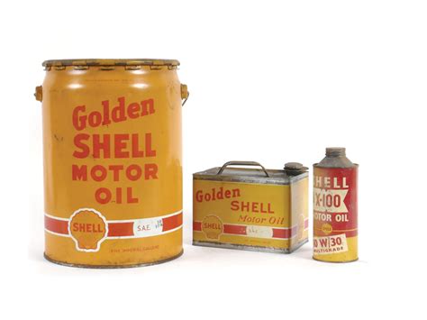 Shell Motor Oil Cans Private Collection Of Tom And Marlene Stackhouse Rm Sotheby S