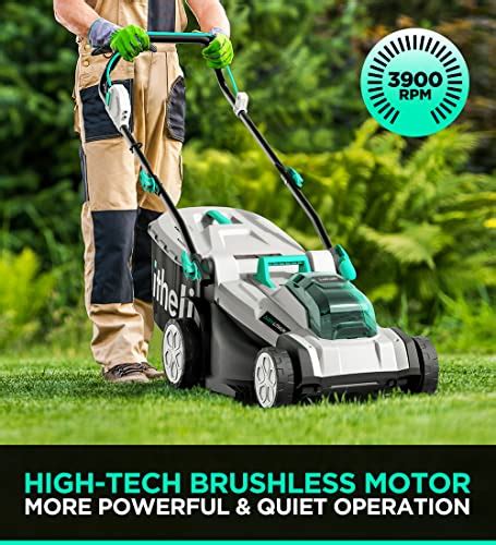 Litheli Cordless Lawn Mower Inch V Ah Battery Lawn Mowers