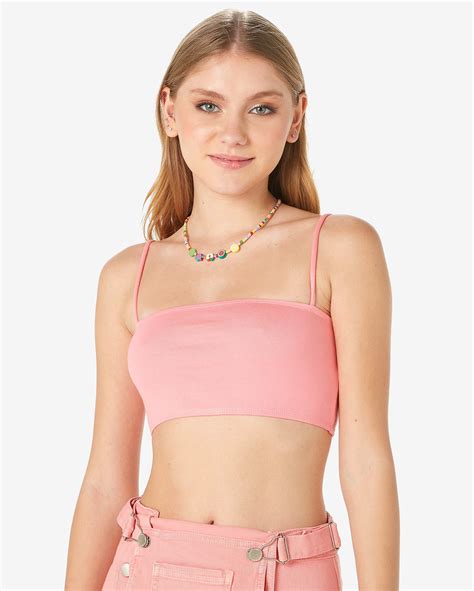 Riachuelo Regata Cropped Juvenil Faixa Alças Finas Rosa Neon Tam