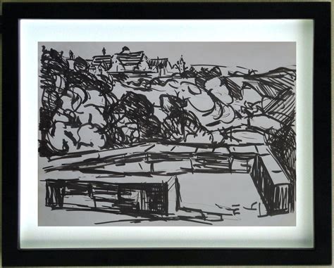 Drawing Ink Village In Alsace Of Madeleine Gaeckler Ebay