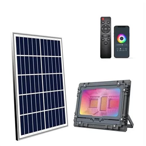 RGB Solar Flood Light Music App Control For Garden At Best Price In