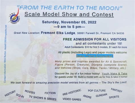 "From the Earth To the Moon" Scale Model Show & Contest (Fremont)