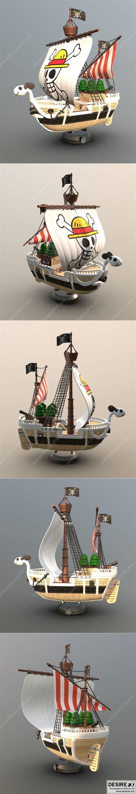 Desire FX 3d Models One Piece Going Merry 3D Print Model STL