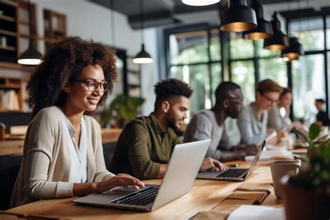 Premium Photo Business Team Working On New Project And Smiling Man