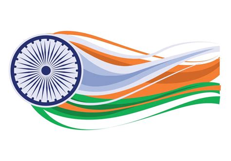 Ashoka Chakra And Flag 10454776 Vector Art At Vecteezy