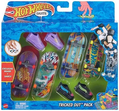 Amazon Hot Wheels Skate Tricked Out Pack Exclusive Board And Shoes HGT86 Toys Games