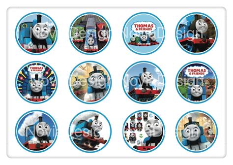 Printable Thomas & Friends Cupcake Toppers: Cupcake Picks, Stickers - Etsy