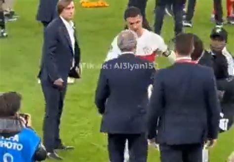 Emotional Cristiano Ronaldo Shoves Taunting Morocco Fan Away While