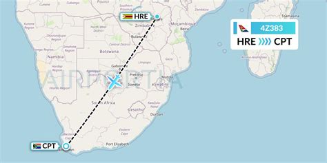 4Z383 Flight Status Airlink Harare To Cape Town LNK383