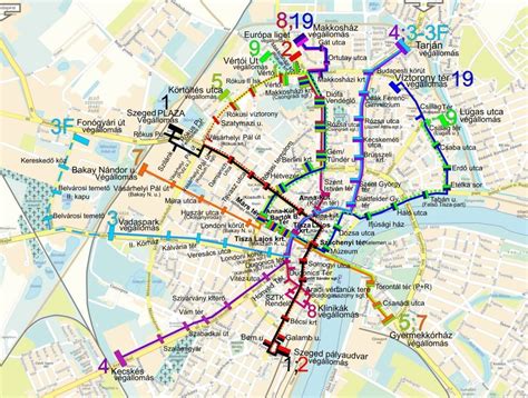 Transit Maps: Submission – Official Map: Szeged, Hungary, 2013