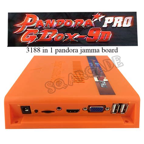 Pandora Jamma 3188in1 3d Hdmi Vga Arcade Game Box With Wiring