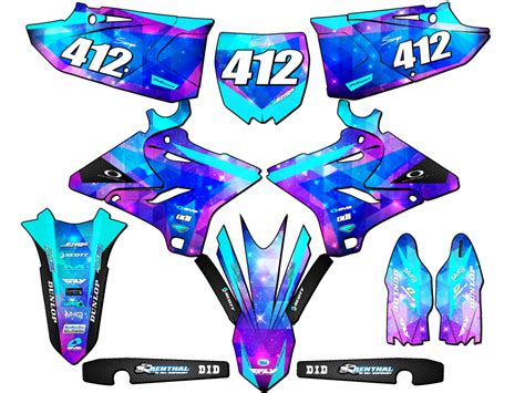 2016 2021 YZ 250X SPACE KADET Galaxy Senge Graphics Kit Compatible With