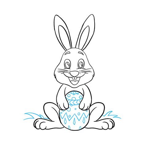 Easter Bunny Line Drawing