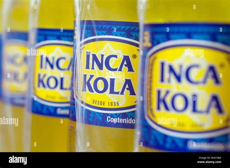 Lima, Peru, Inca Kola Bottles, Peru's Popular Soft Drink Stock Photo ...