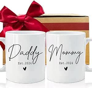 Amazon Catabubu Est New Parents Gifts New Mommy Daddy Coffee