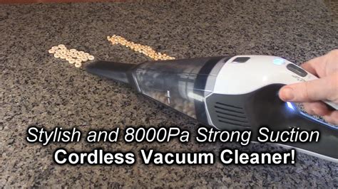 Portutif Cordless Handheld Vacuum Cleaner 8000pa Strong Suction 25 30 Mins Runtime Review Youtube