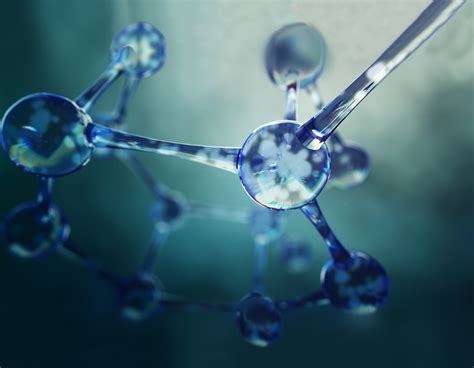 3d Illustration Of Molecule Model Science Background With Molecules And Atoms Sarasota Scene