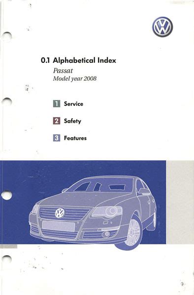 2008 Volkswagen Passat Owners Manual in PDF