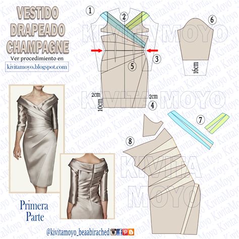 VESTIDO DRAPEADO CHAMPAGNE