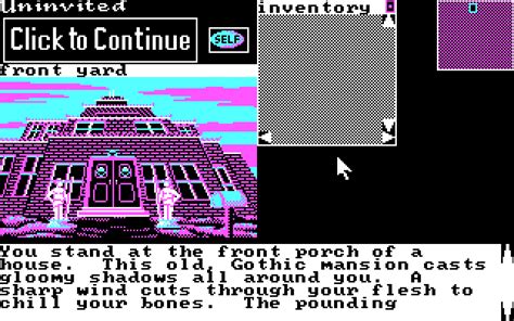 Uninvited (1987) by Icom Simulations MS-DOS game