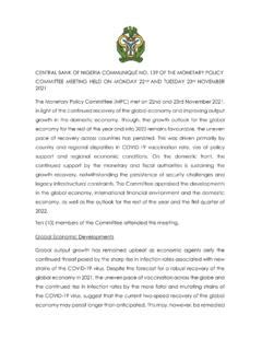 Central Bank Of Nigeria Communiqu No Of The Central Bank Of