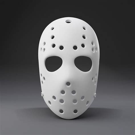 Jason Hockey Mask From Friday The 13th Movie 3D Printer Ready 3D Model