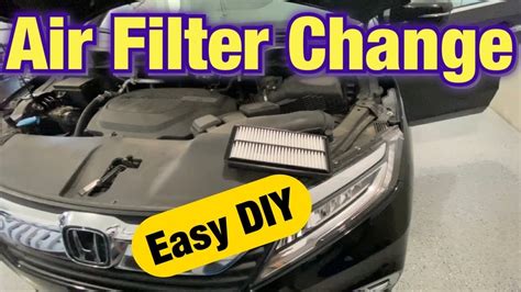 Honda Engine Air Filter Change Honda Odyssey Easy Diy Youtube