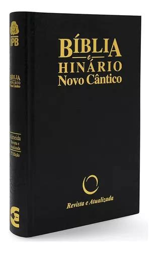 B Blia E Hin Rio Novo C Ntico Ipb Preta Capa Dura Presbiteriana