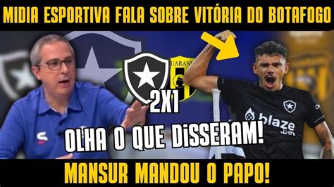 MANSUR MANDOU O PAPO MIDIA ESPORTIVA FALA SOBRE SOBRE VIRADA DO FOGÃO