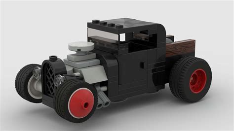 LEGO MOC Ford Model A Pickup Truck Hot Rod Rat Rod By Thefrankster Rebrickable Build