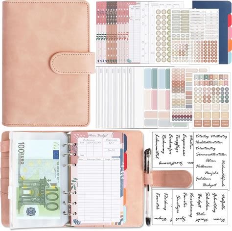 Budget Planner Deutsch A6 Budget Binder Ringbuchordner Geld Organizer