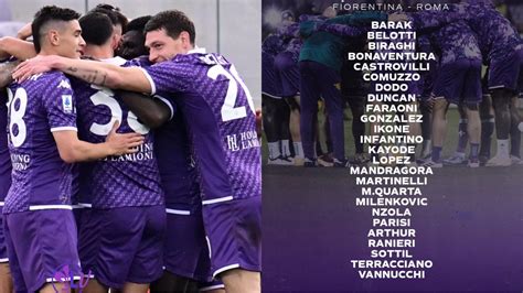 I Convocati Della Fiorentina Per La Roma Torna Finalmente Castrovilli