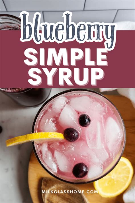 Homemade Blueberry Syrup For Cocktails