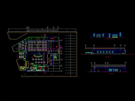 Buffet Restaurant With Floor Plans D Dwg Design Plan For