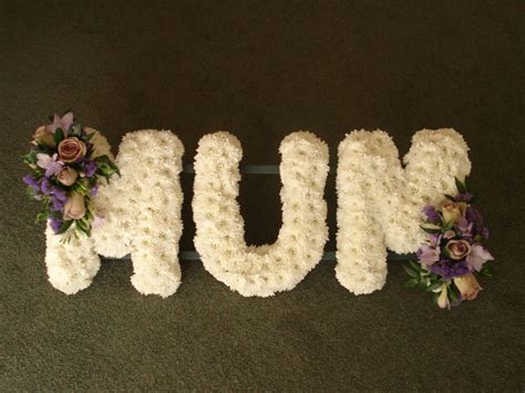 Lettering - Mum Funeral Tribute | Flowers by Flourish