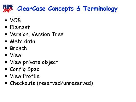 Ppt Clearcase Concepts And Terminology Powerpoint Presentation Free