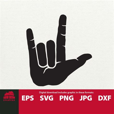 I Love You Hand Sign Svg I Love You Svg Asl I Love You Svg I Etsy I