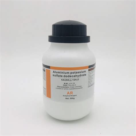 Aluminium Potassium Sulfate Dodecahydrate AR Xilong Cas 7784 24 9