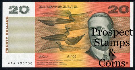 Australian Banknotes Australian Decimal Paper Banknotes 1991